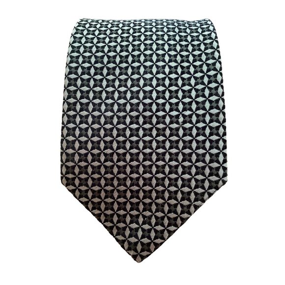 CELINE Black Geometric Silk Italy 59